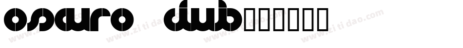 Oscuro Club字体转换